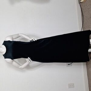 Jalate Vintage Dark Green Witchy Whimsigoth Sleeveless Velvet Maxi Dress Size L